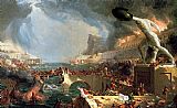 Thomas Cole Canvas Paintings - The Course of Empire Destruction